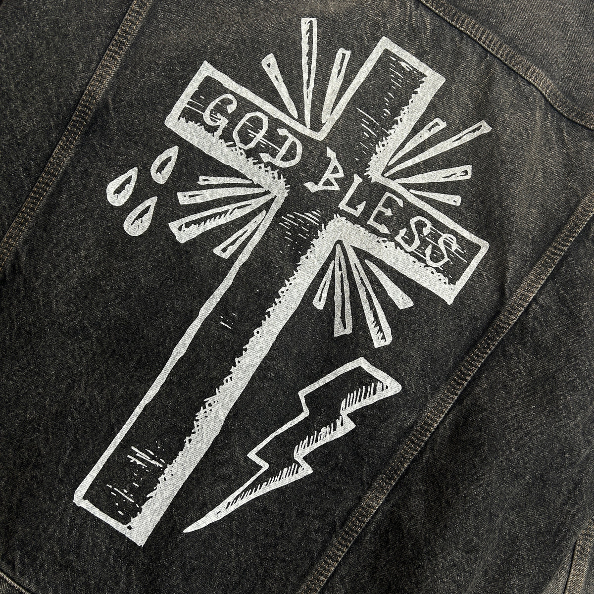LIMITED EDITION STONE BIO DENIM JACKET / BLACK