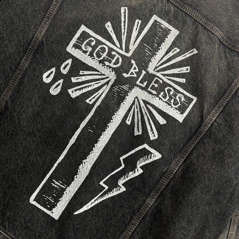 画像をギャラリービューアに読み込む, LIMITED EDITION STONE BIO DENIM JACKET / BLACK