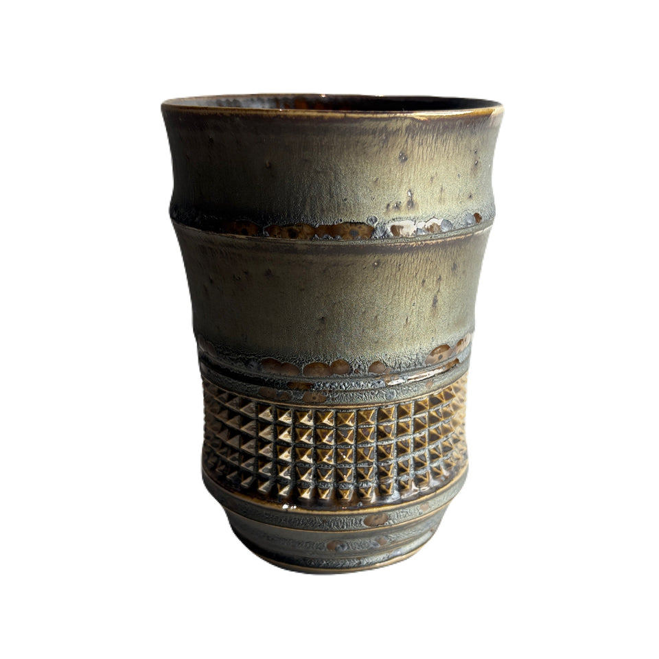 画像をギャラリービューアに読み込む, SHIRO HAMANAKA CERAMIC CUP LEOPARD STUDS SHP138