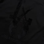 LA FUR PRINT L/S T-SHIRT / BLACK*BLACK