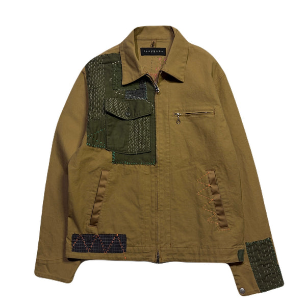 JunAle SASHIKO OXFORD STRETCH JACKET / BEIGE