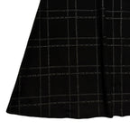 WOMENS CHAIN CHECK SKIRT / BLACK*BLACK