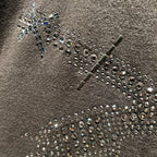 CROSSGUN ALL CRYSTAL L/S T-SHIRT / BROWN