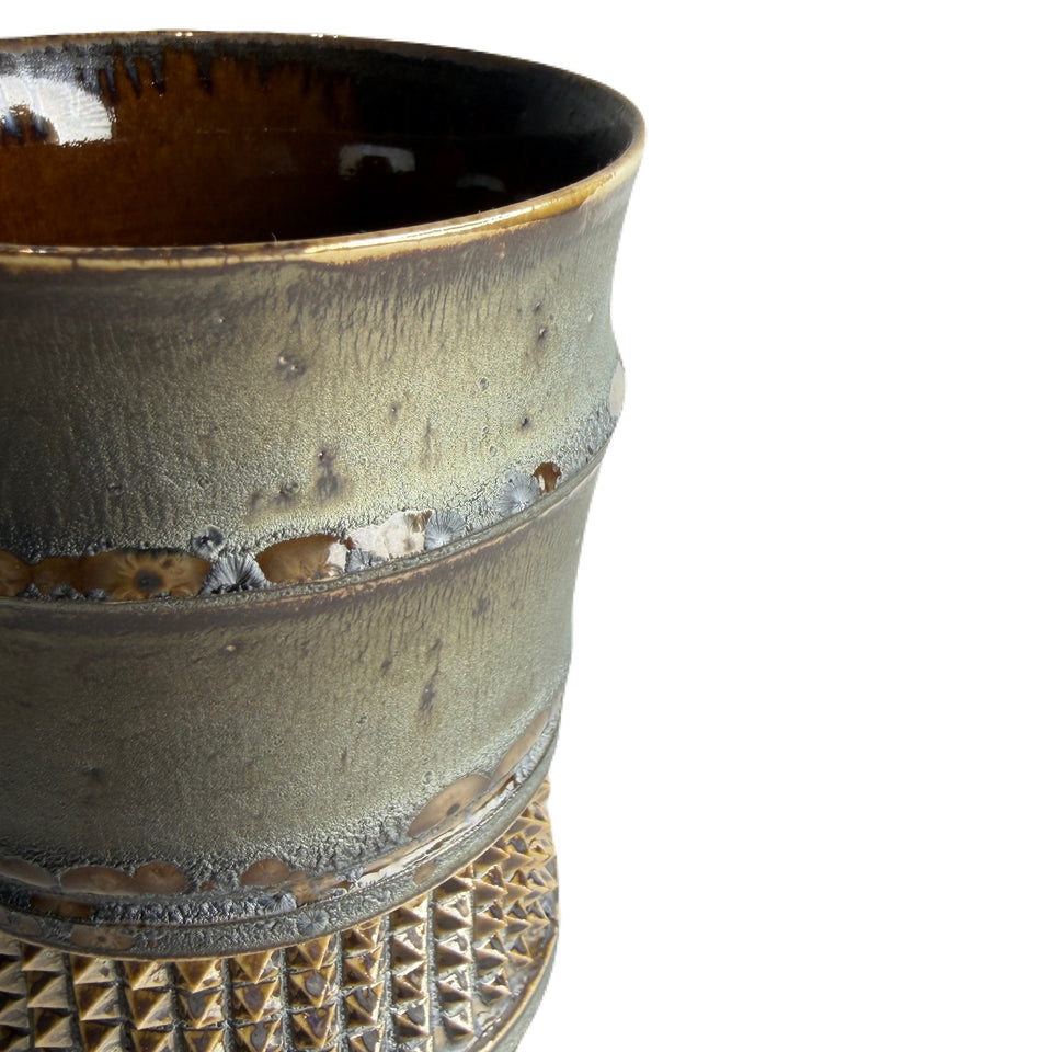画像をギャラリービューアに読み込む, SHIRO HAMANAKA CERAMIC CUP LEOPARD STUDS SHP138