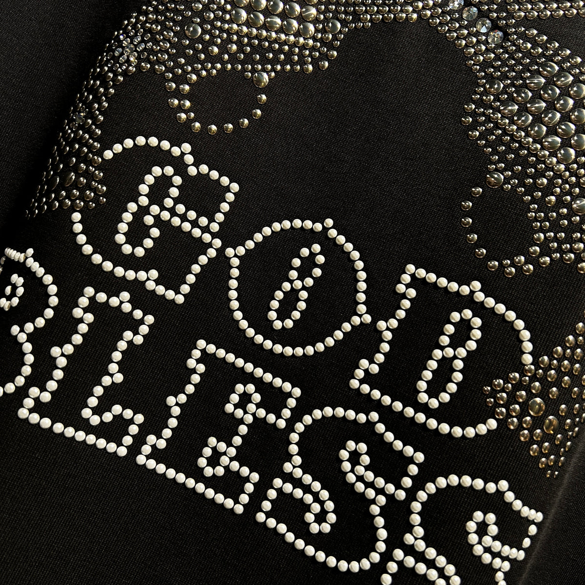 WOMEN GOD BLESS METAL CROSSGUN LONG SLEEVE T / BLACK