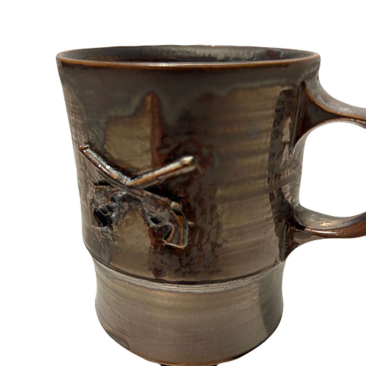 SHIRO HAMANAKA CROSSGUN MUG *EMBOSS / BRONZE