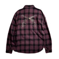 SHGGY CHECK SHIRT CRYSTAL / BURGUNDY