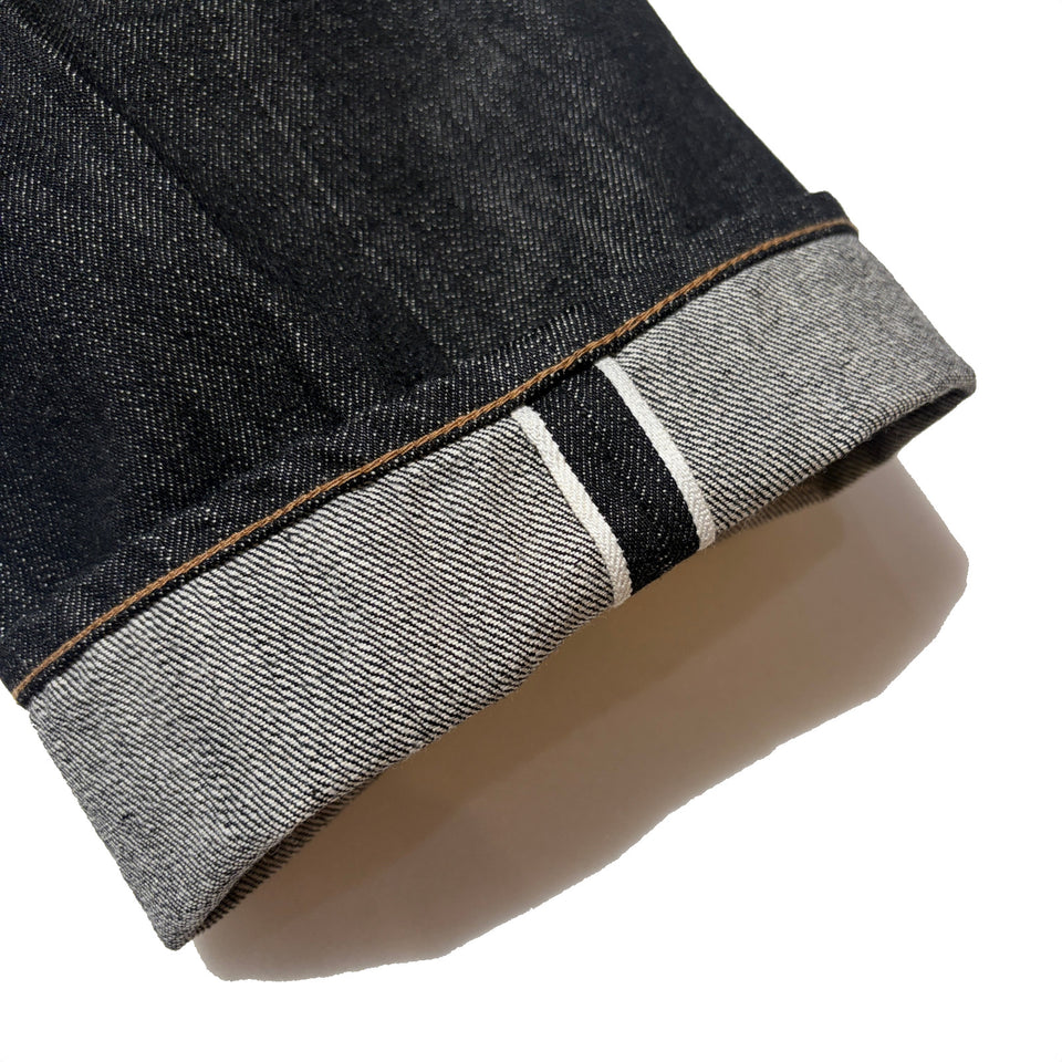 画像をギャラリービューアに読み込む, ONE WASH SELVEDGE DENIM PANTS / BLACK