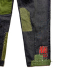 JunAle SASHIKO 12oz DENIM PANTS / BLACK