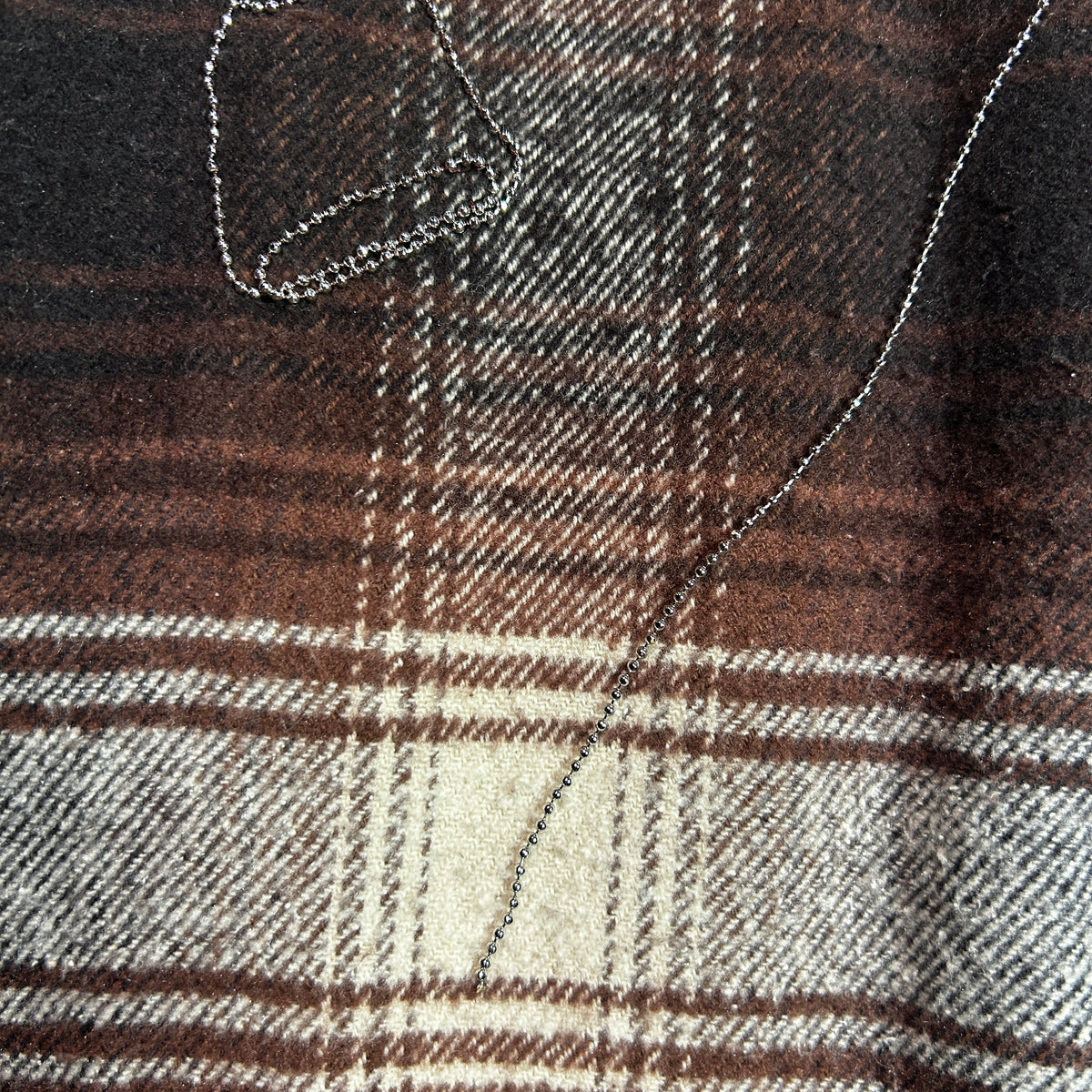 LIMITED EDITION COTTON SILK CHECK SHIRT / BROWN
