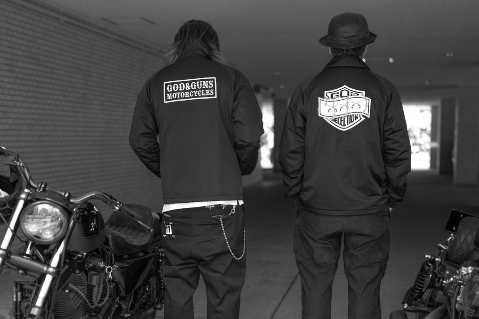 将图片加载到图库查看器，TRIPLE GUNS EMBLEM COACH JACKET / BLACK
