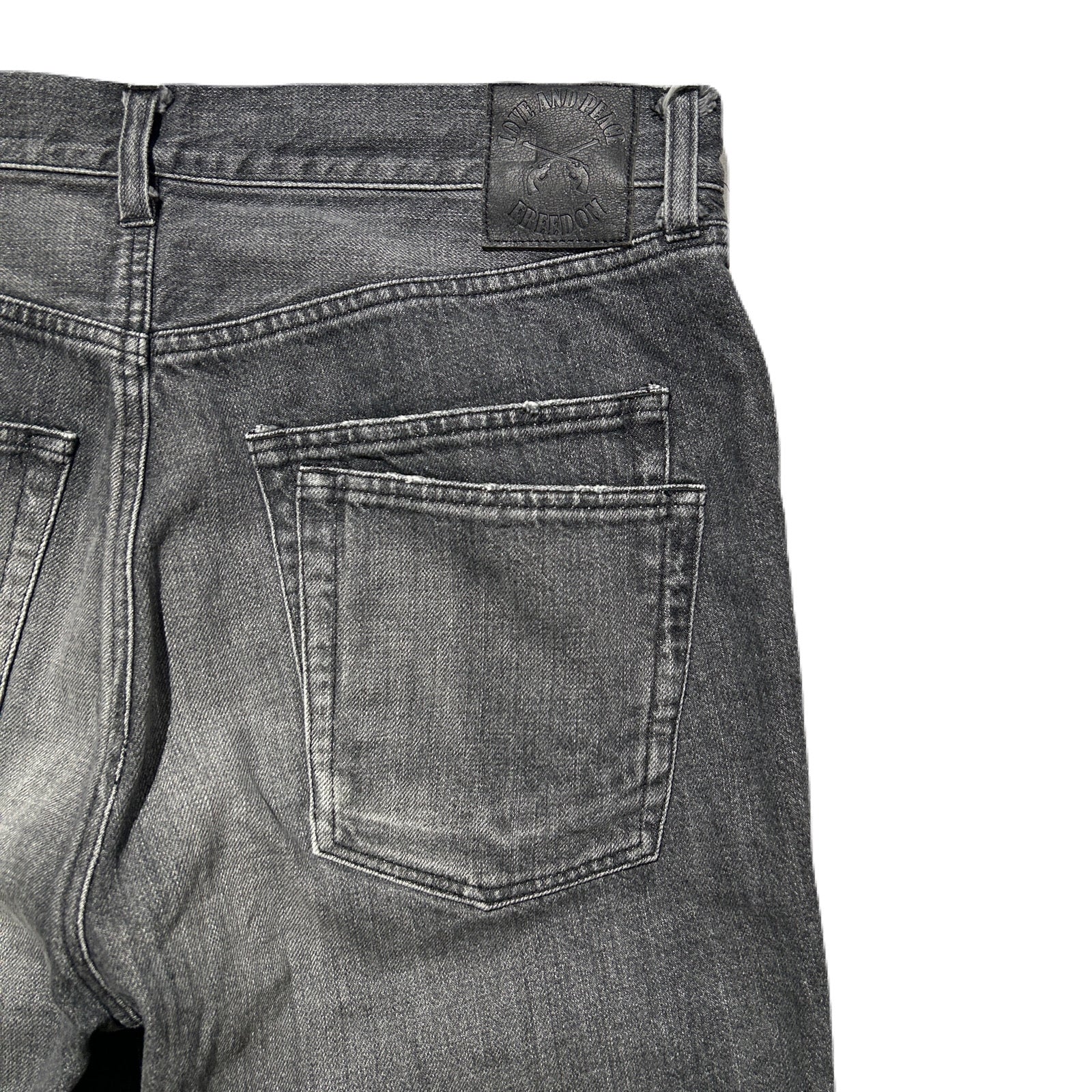 画像をギャラリービューアに読み込む, 12oz CRASH DENIM SMILE DAMAGE ANGEL CROSSGUN / BLACK