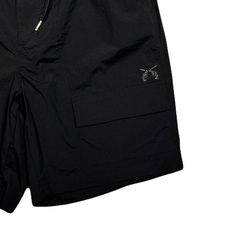 DRY NYLON SHORTS CRYSTAL / BLACK