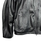 COW LEATHER JACKET / BLACK