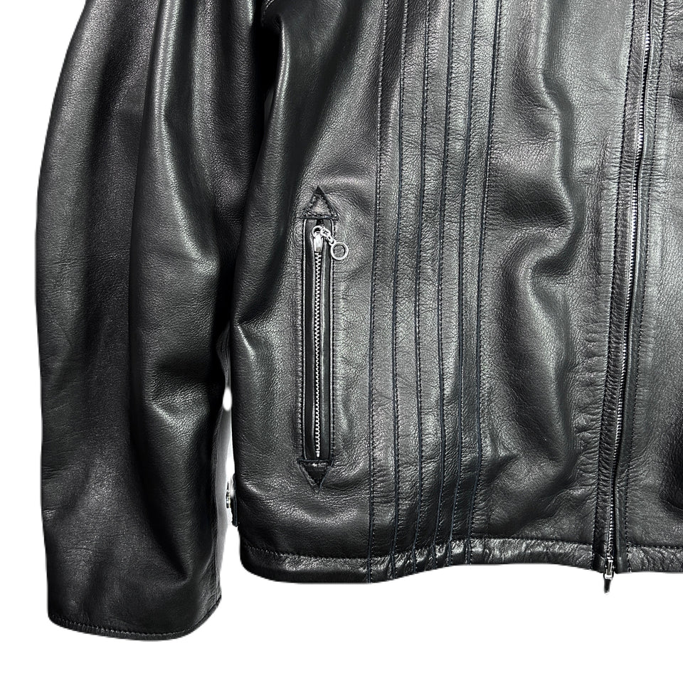 画像をギャラリービューアに読み込む, COW LEATHER JACKET / BLACK