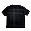 CHAIN CHECK PRINT T-SHIRT / BLACK*BLACK