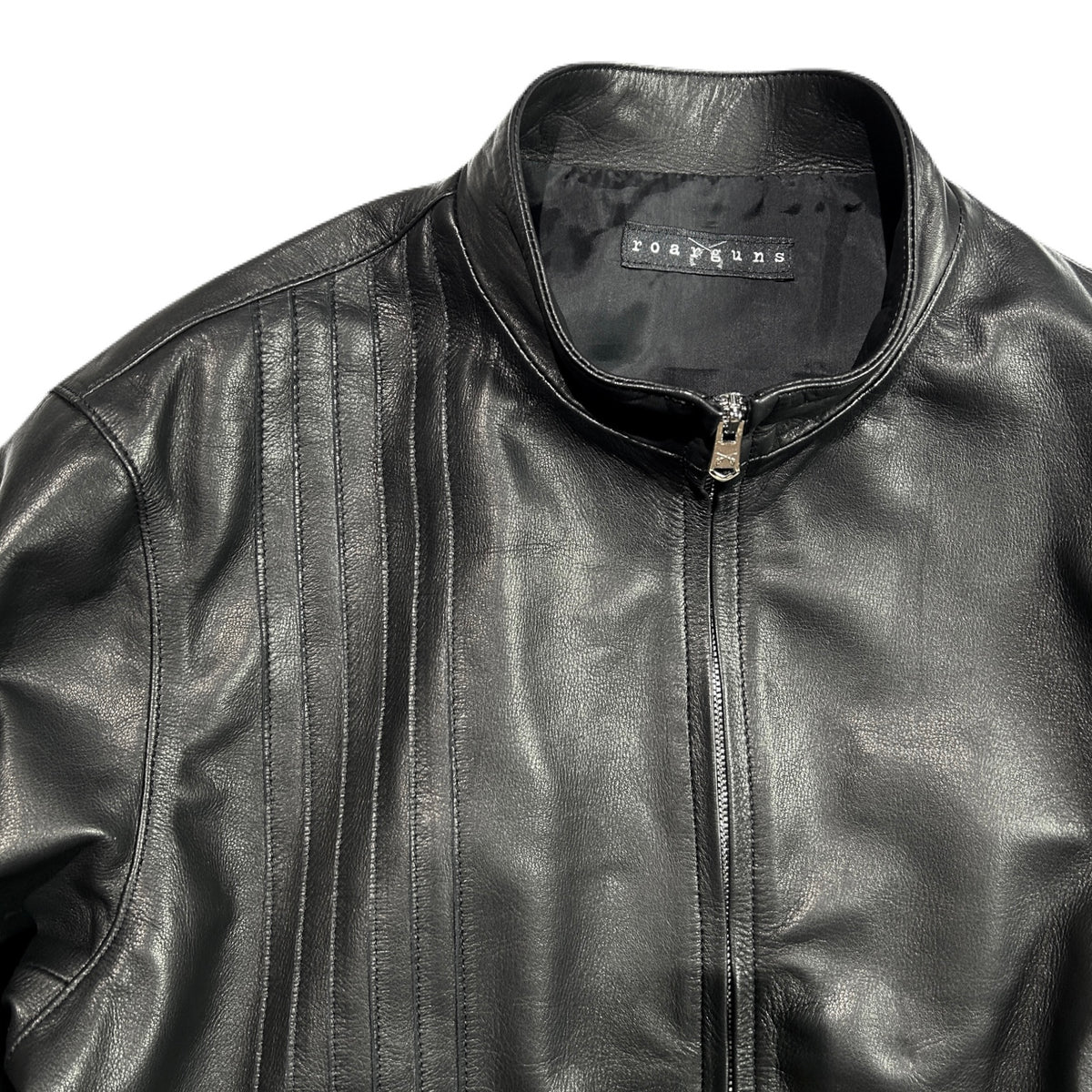 COW LEATHER JACKET / BLACK