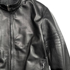 COW LEATHER JACKET / BLACK