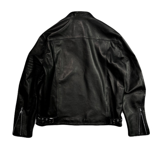 COW LEATHER JACKET / BLACK