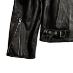 COW LEATHER JACKET / BLACK