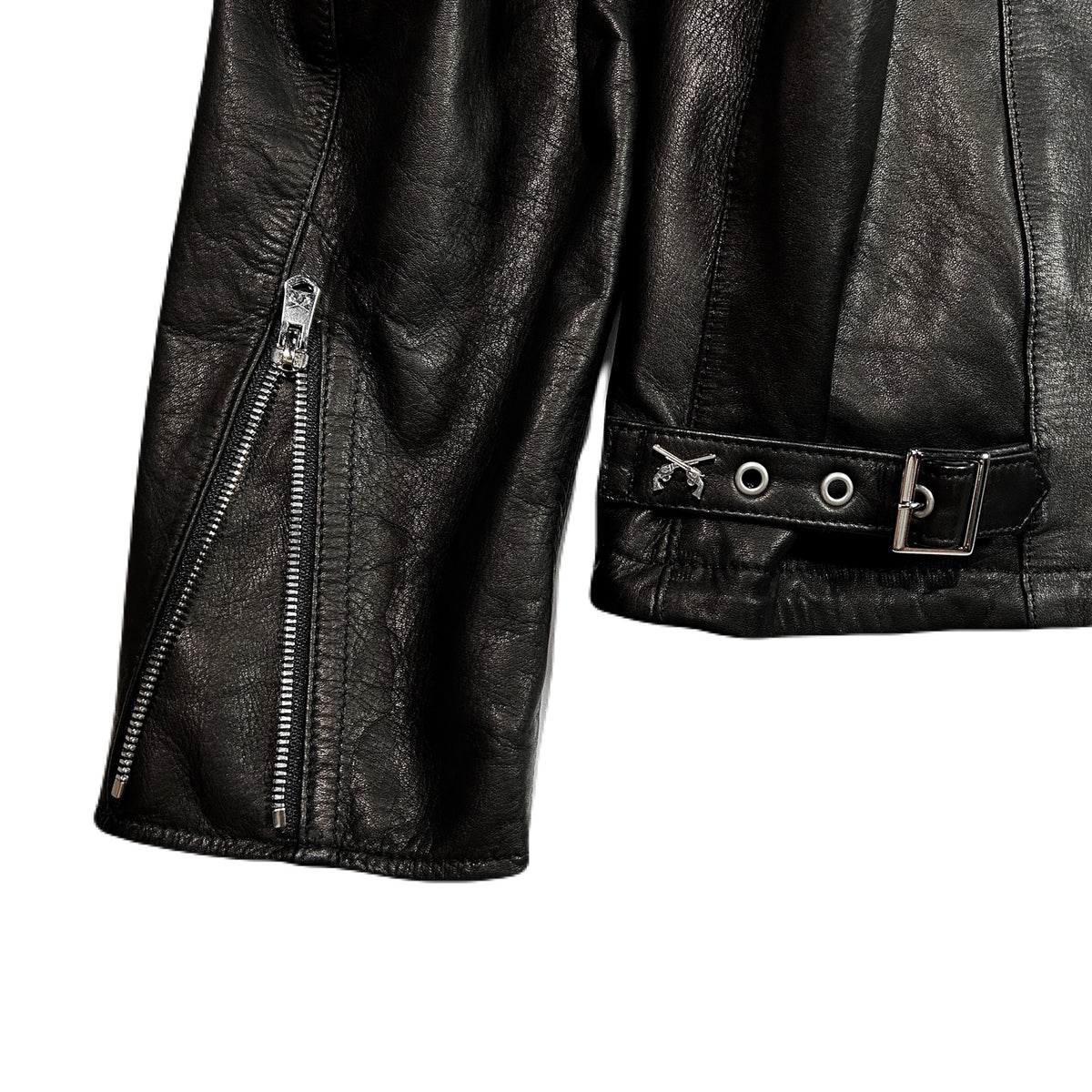 COW LEATHER JACKET / BLACK