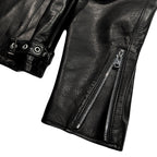COW LEATHER JACKET / BLACK