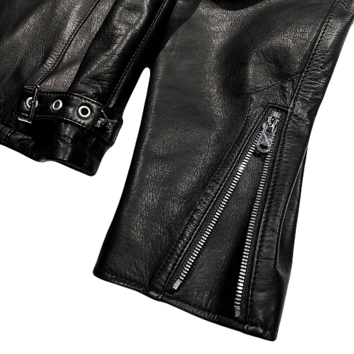 COW LEATHER JACKET / BLACK