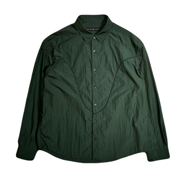 NYLON WESTERN SHIRT CROSSGUN  / GREEN