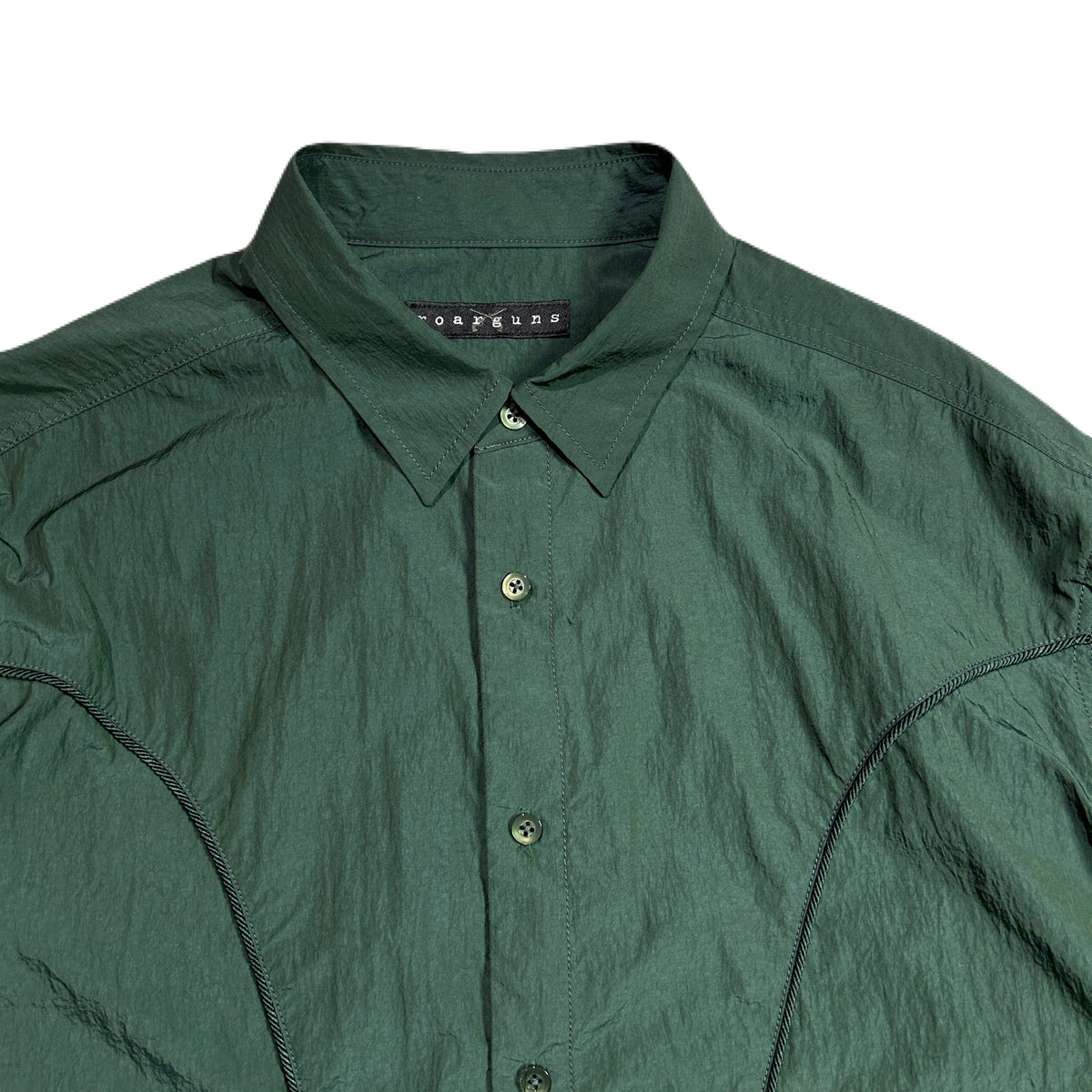 NYLON WESTERN SHIRT CROSSGUN  / GREEN