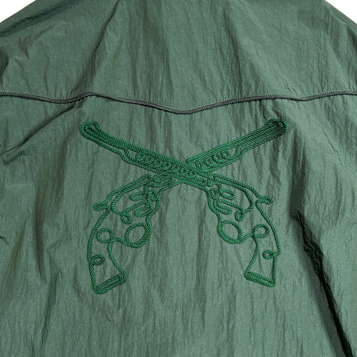 NYLON WESTERN SHIRT CROSSGUN  / GREEN