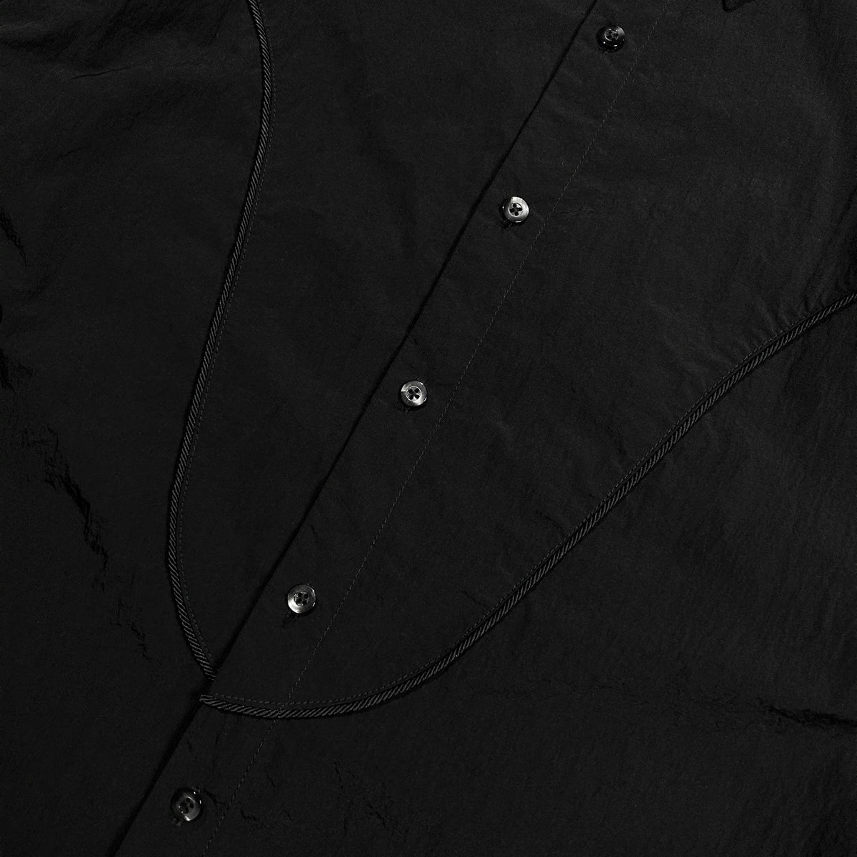 NYLON WESTERN SHIRT CROSSGUN  / BLACK