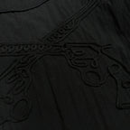NYLON WESTERN SHIRT CROSSGUN  / BLACK