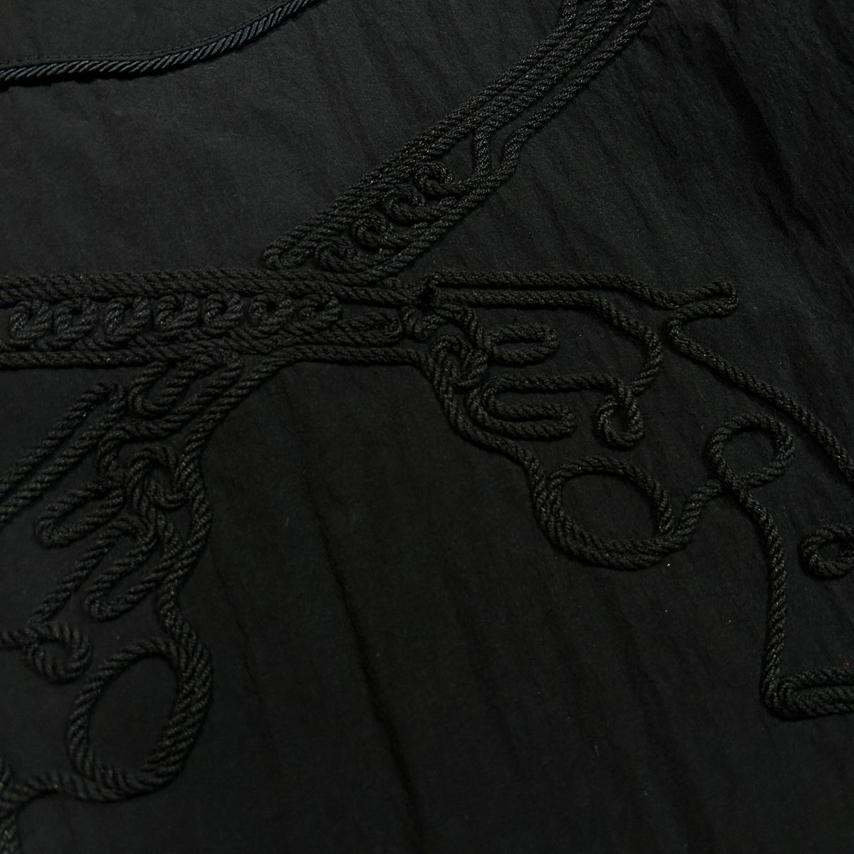 NYLON WESTERN SHIRT CROSSGUN  / BLACK