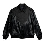 SATIN JACKET EAGLE EMBROIDERY / BLACK