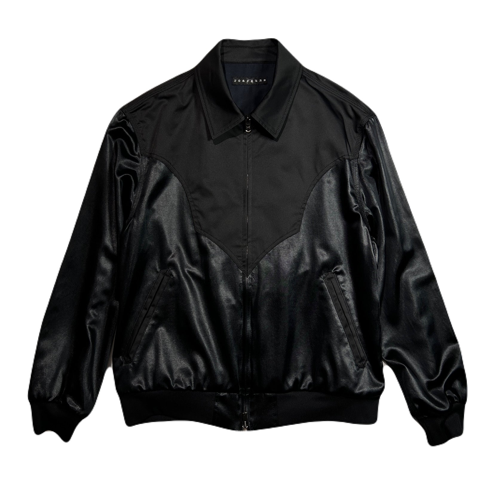 画像をギャラリービューアに読み込む, SATIN JACKET EAGLE EMBROIDERY / BLACK