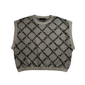WOMENS CHAIN JACQUARD KNIT / GRAY