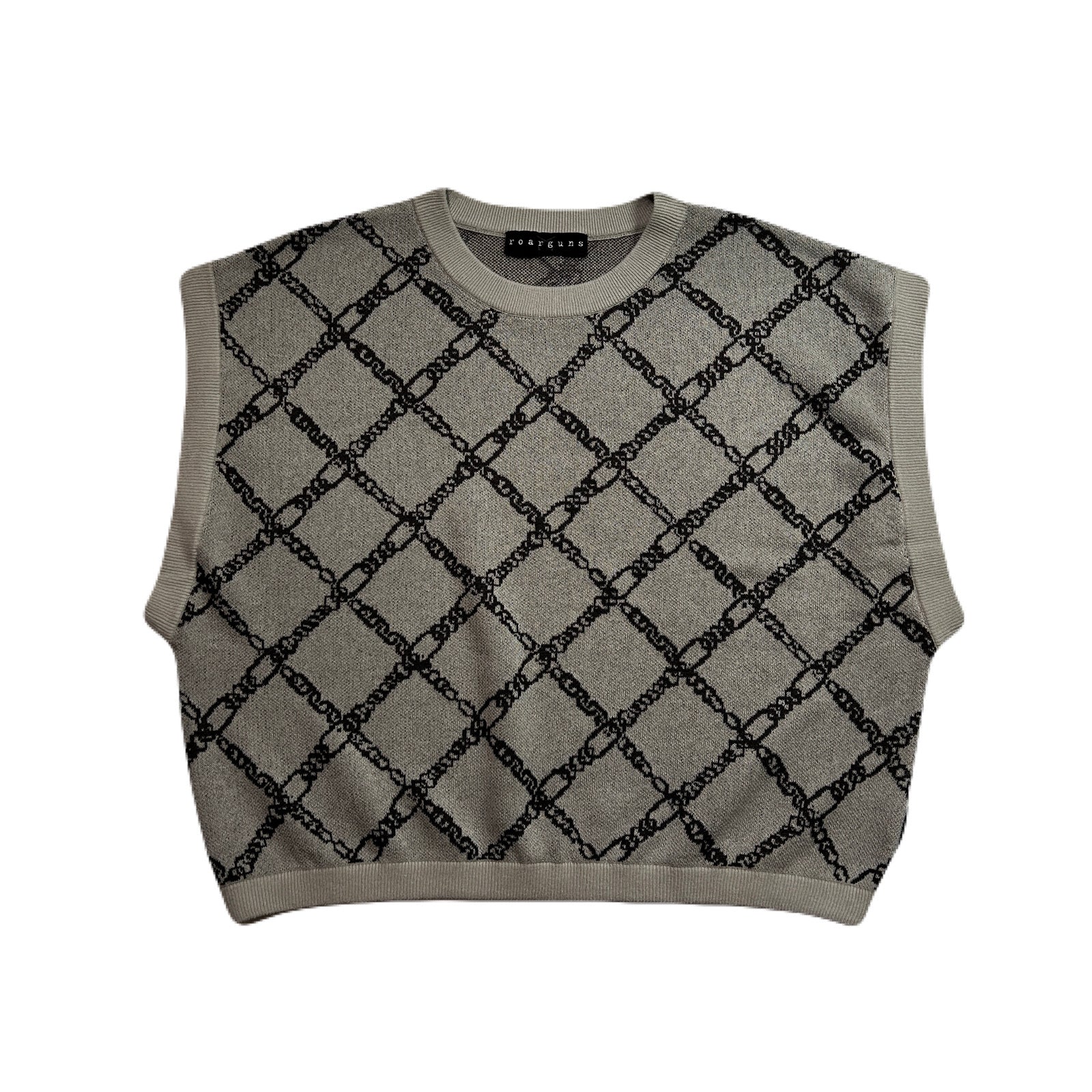 WOMENS CHAIN JACQUARD KNIT / GRAY – roarguns ONLINE STORE