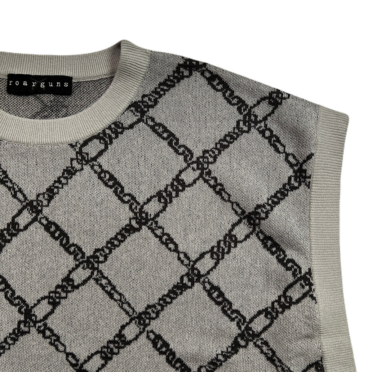 WOMENS CHAIN JACQUARD KNIT / GRAY