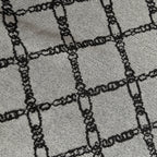 WOMENS CHAIN JACQUARD KNIT / GRAY