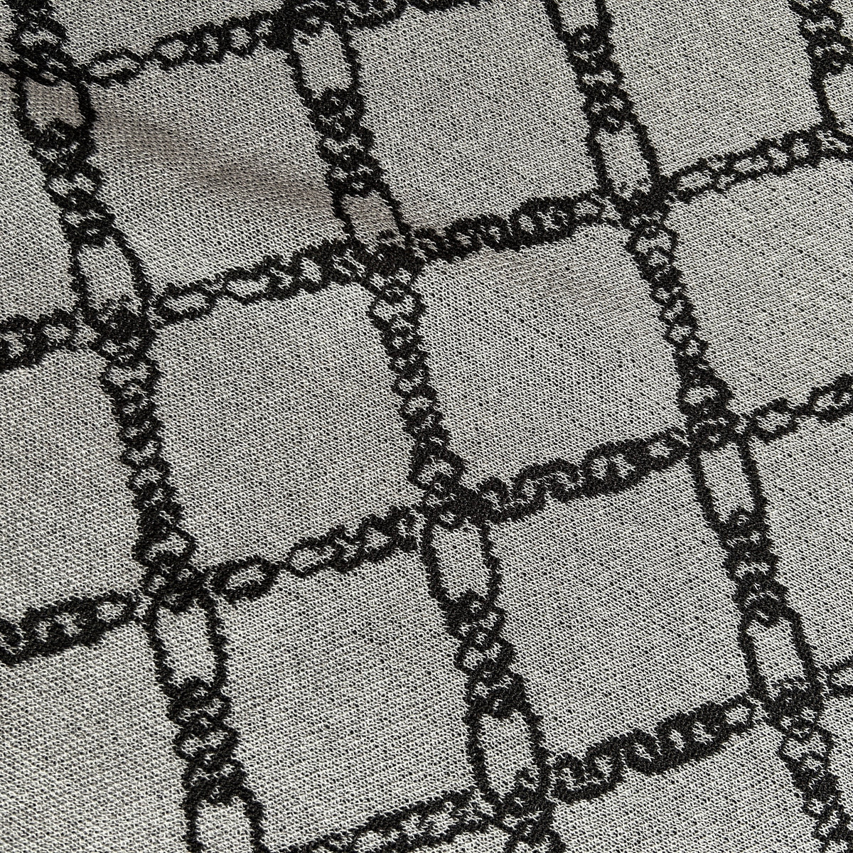 WOMENS CHAIN JACQUARD KNIT / GRAY