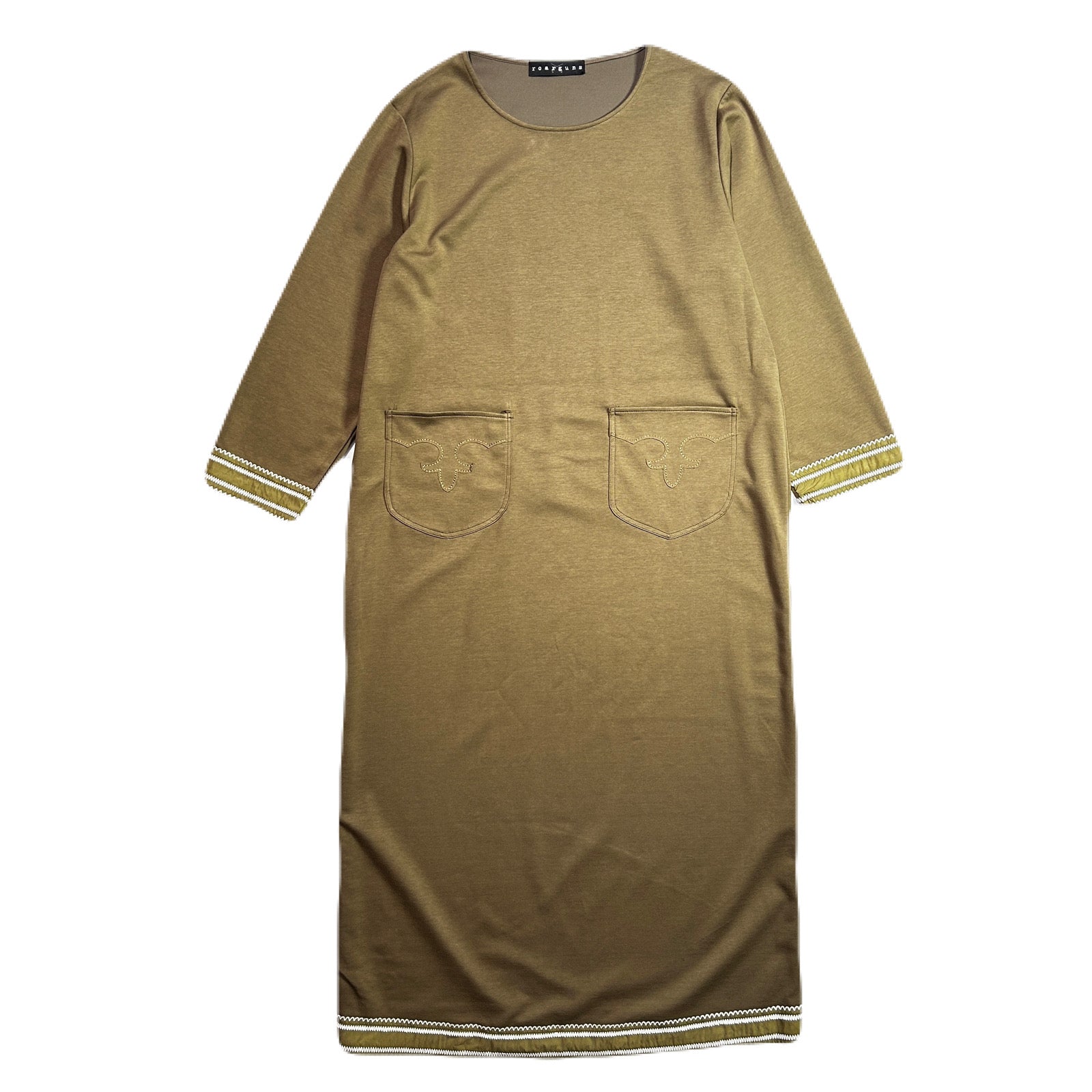 画像をギャラリービューアに読み込む, WOMENS CARDBORD WESTERN DRESS  / KHAKI