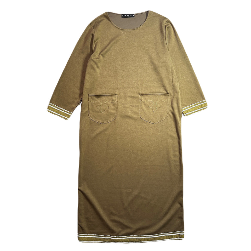 画像をギャラリービューアに読み込む, WOMENS CARDBORD WESTERN DRESS  / KHAKI