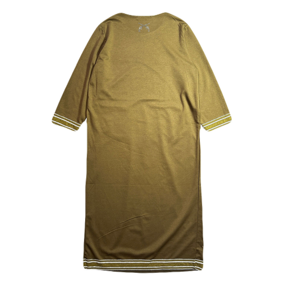 画像をギャラリービューアに読み込む, WOMENS CARDBORD WESTERN DRESS  / KHAKI