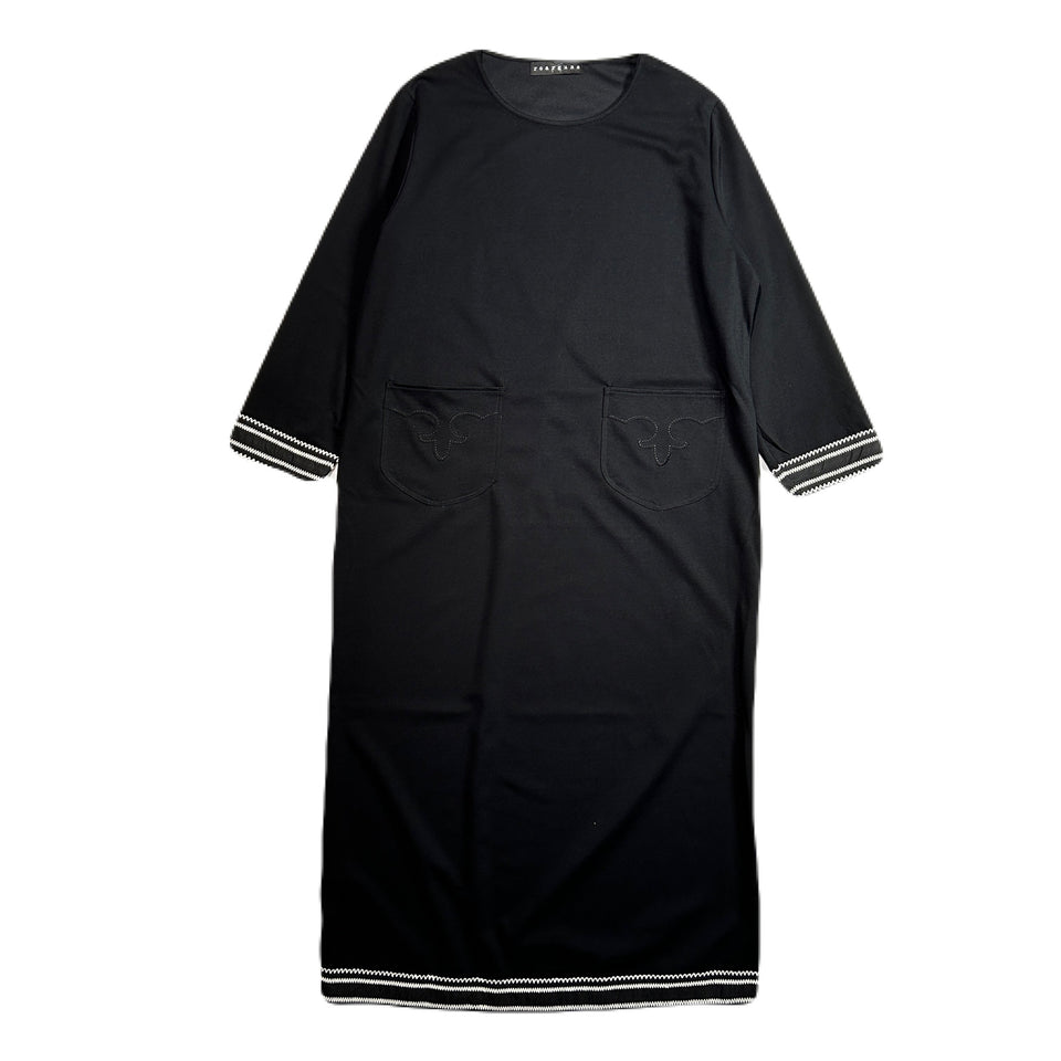 画像をギャラリービューアに読み込む, WOMENS CARDBORD WESTERN DRESS  / BLACK