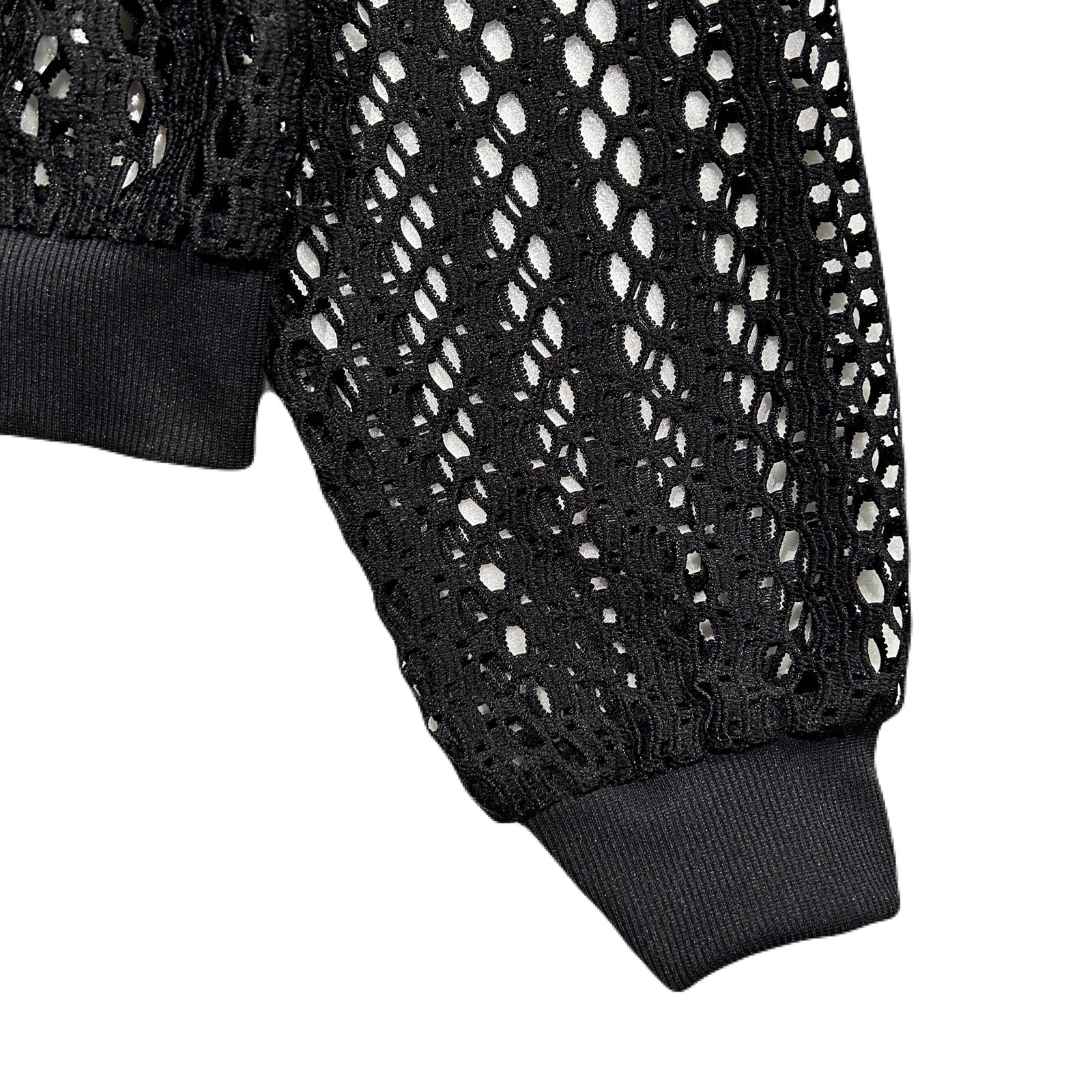 画像をギャラリービューアに読み込む, WOMENS MESH LACE HOODIE / BLACK