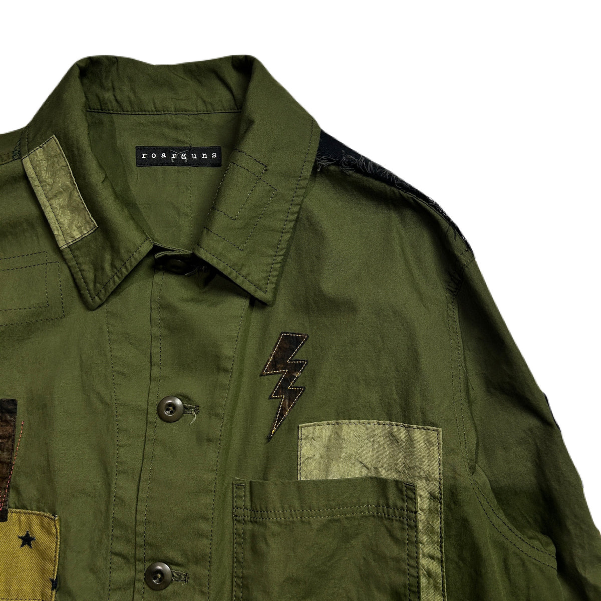 PATCH WORK REMAKE JACKET / KHAKI