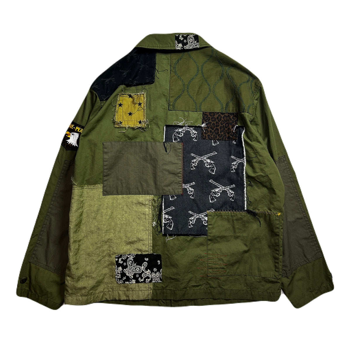 PATCH WORK REMAKE JACKET / KHAKI