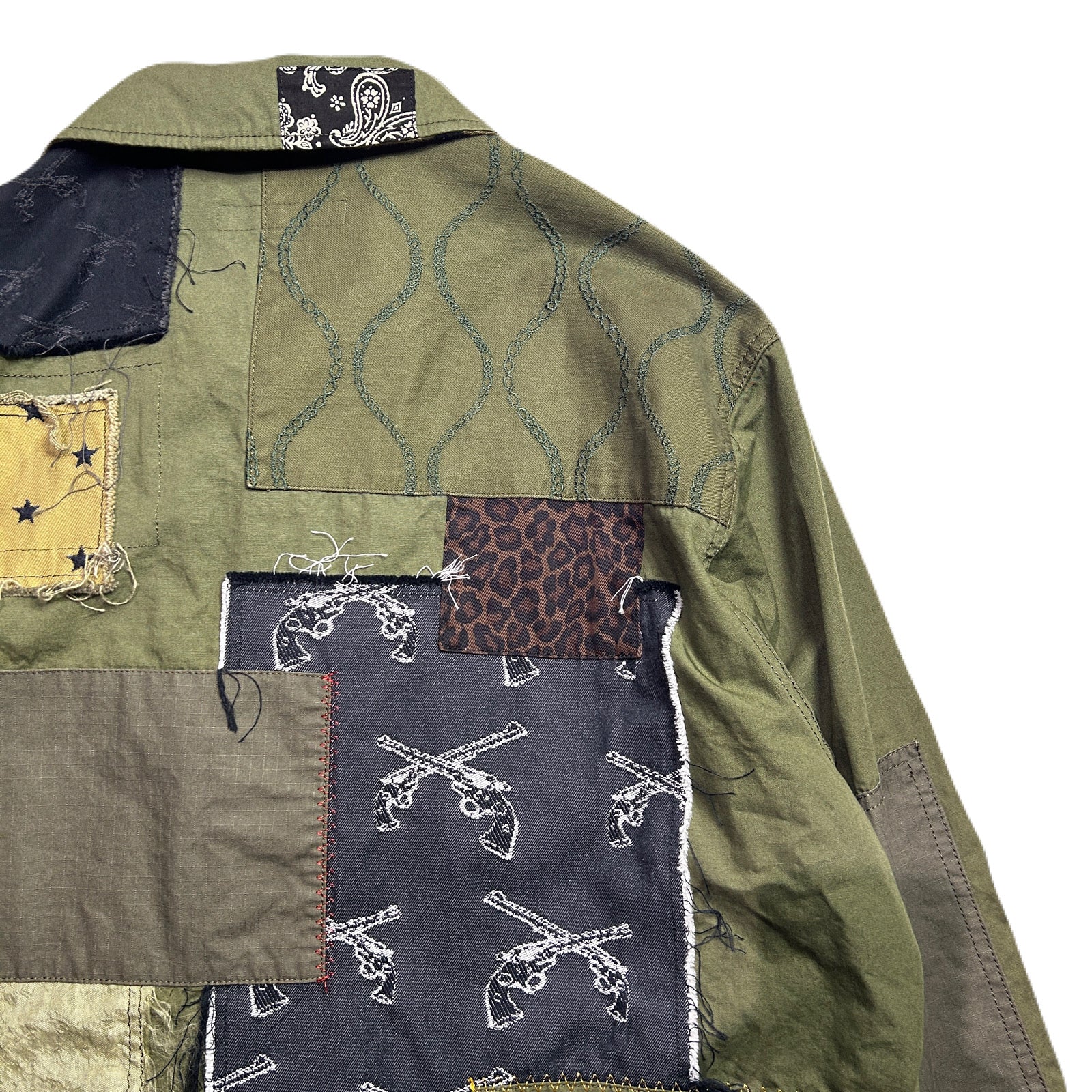 Load image into Gallery viewer, PATCH WORK REMAKE JACKET / KHAKI
