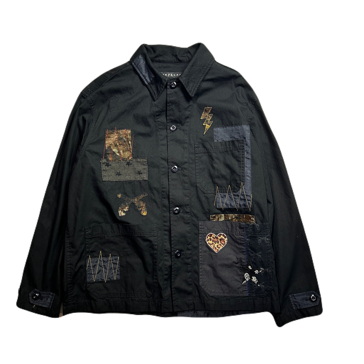 PATCH WORK REMAKE JACKET / BLACK