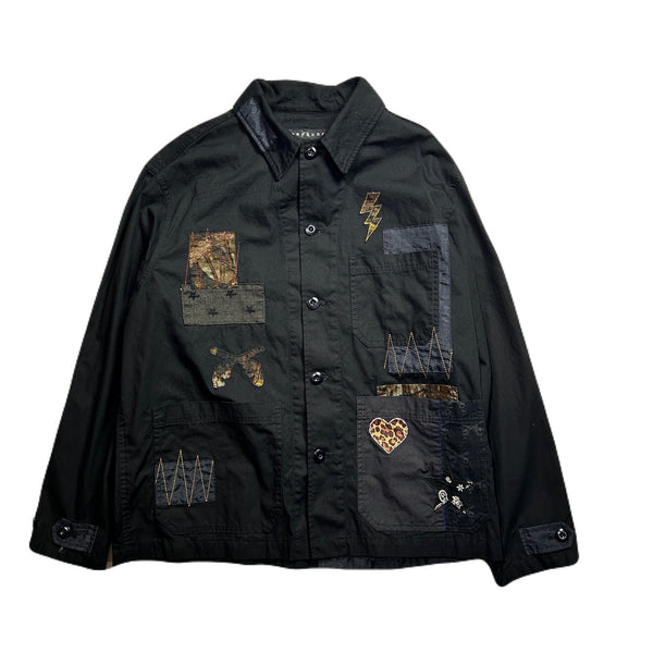 PATCH WORK REMAKE JACKET / BLACK
